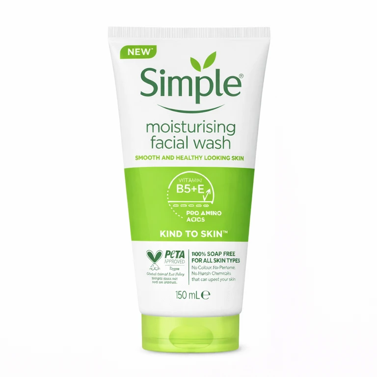 Simple Kind to Skin Moisturising Facial Wash 150 ml (5.1 fl oz)